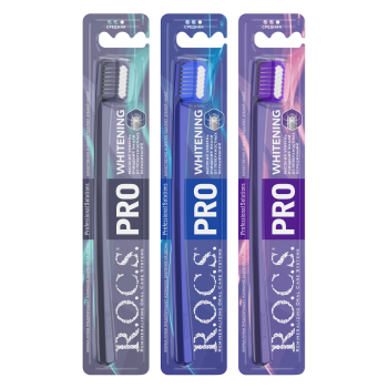 R.O.C.S. зубная щётка  PRO WHITENING
