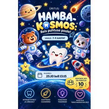 Smile School "Hamba-kosmos: puhtuse teejuht" 7–9-aastastele lastele