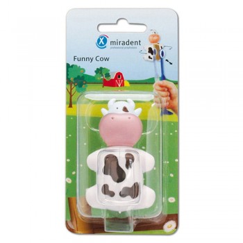 Miradent Funny Animals Holder For The Brush Cow Детский гигиенический футляр для зубной щетки "Коровка"  Miradent Funny Animals Holder For The Brush Cow Детский гигиенический футляр для зубной щетки "Коровка"