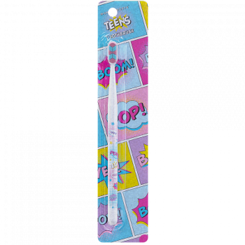 MontCarotte TEENS Белая зубная щетка для взрослых и детей 7+