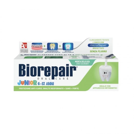 Biorepair Junior детская зубная паста с экстрактом сладкой мяты 75мл