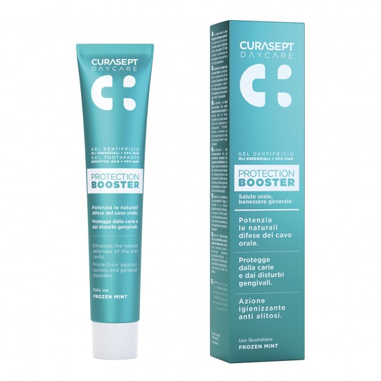 Curasept Daycare Booster Frozen Mint – hambapasta külma piparmündi maitsega.
