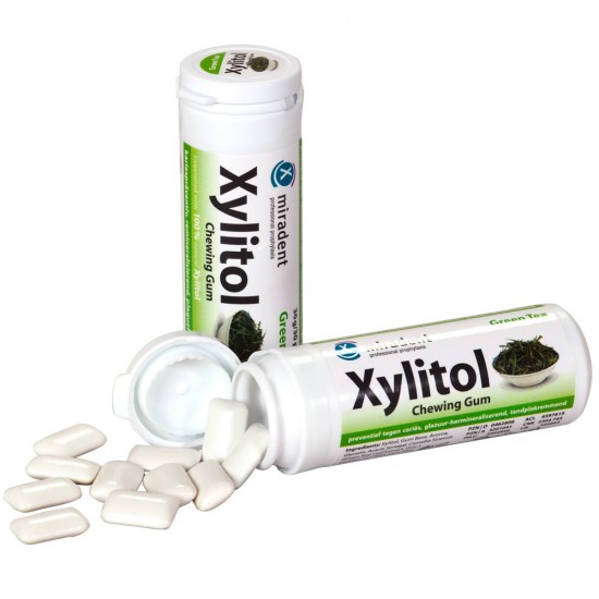Miradent Xylitol närimiskumm rohelise tee maitseline 30 tk