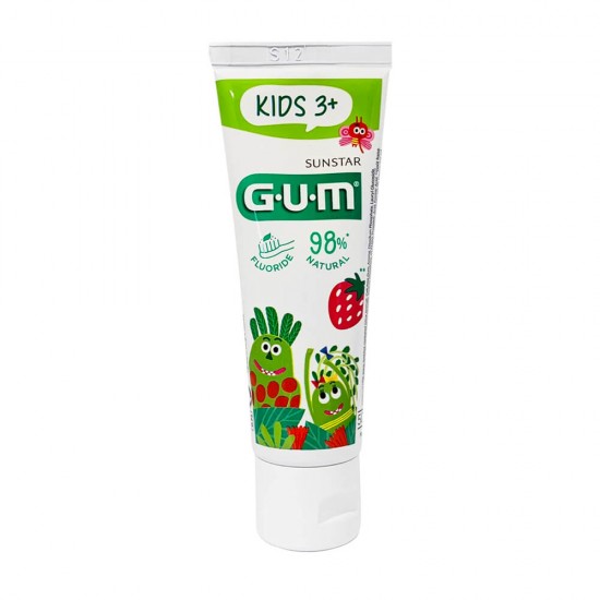 GUM KIDS hambapasta 3-6 a. maasikamaitseline 50ml