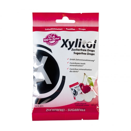 Miradent Xylitol drops kirsimaitseline 60 g 26 tk