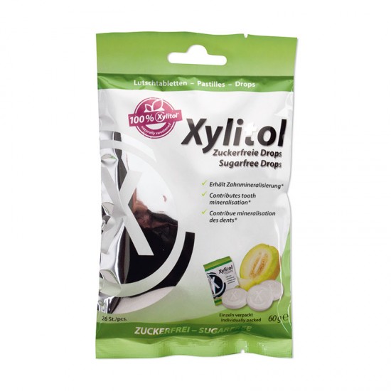 Miradent Xylitol drops melonimaitseline 60 g 26 tk