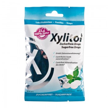 Miradent Xylitol drops piparmündimaitseline 60g 26tk