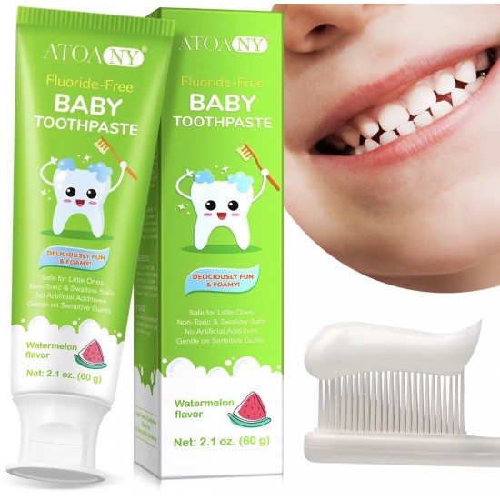 ATOANY arbuusimaitseline fluoriidivaba laste hambapasta 0+