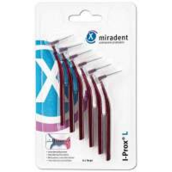 Miradent Interdental Brush I-PROX L 0,8 mm bordo, 6 tk