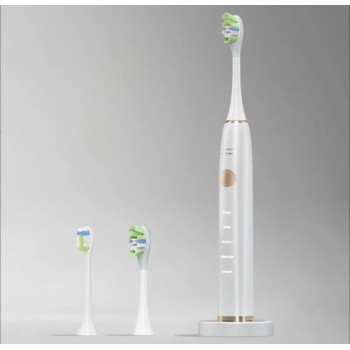 Звуковая электрическая зубная щетка IPX7 - белая