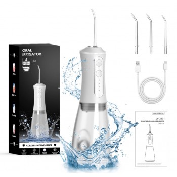 Портативный электрический ирригатор для зубов IPX7 - белый