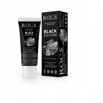 R.O.C.S. Отбеливающая BLACK EDITION зубная паста 