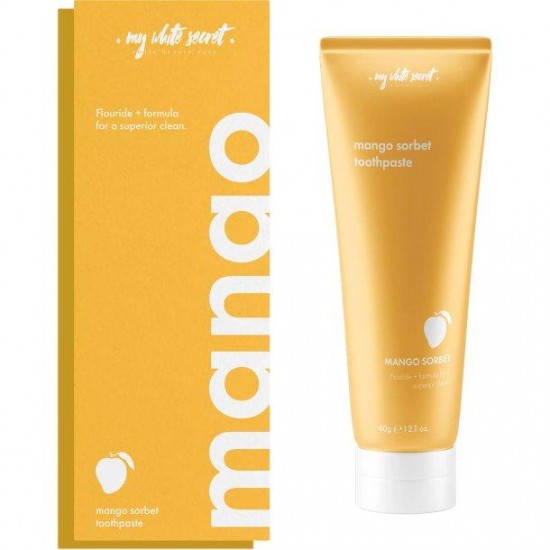 My White Secret Mango Sorbet mangosorbeti maitseline hambapasta