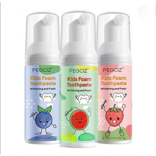 PEGCIZ fluoriidivaba laste hambapasta-vaht 3+ “Apelsin”