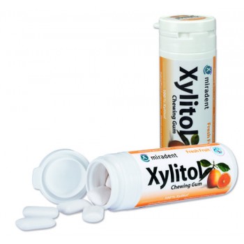 Miradent Xylitol närimiskumm puuviljamaitseline 30 tk