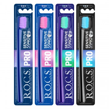 R.O.C.S. PRO SENSITIVE зубная щётка с мягкой щетиной
