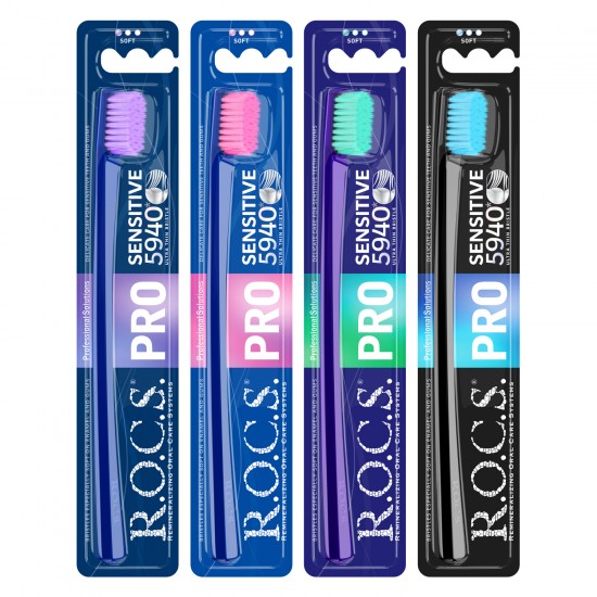 R.O.C.S. PRO SENSITIVE зубная щетка с мягкой щетиной